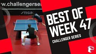 Best of Week 47 | Challenger Series Highlights | Crazy Table Tennis Points