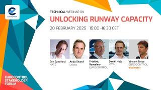 EUROCONTROL Stakeholder Forum on unlocking runway capacity