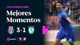  Compacto TOP |  U. de Chile 3 - 1  Dep. Iquique | Liga de Primera 2025  - Fecha 15