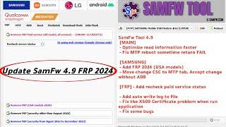 Update SamFw 4.9 Tool FRP Samsung download Samfw