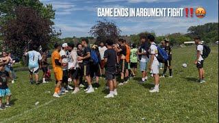 SUNDAY LEAGUE SOCCER Game Ends in Argument FIGHT! *TRASH TALK*