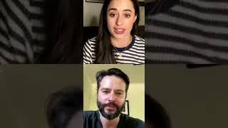 Instagram live with Jason Behr and Jeanine Mason parte 1