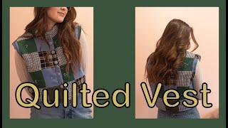 Quilted Vest | Free Sewing Pattern | Urban Outfitters Inspired Quilt Vest