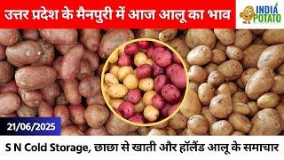 21/06/2025 : उत्तर प्रदेश के मैनपुरी में आज आलू का भाव | Potato Price in UP - India Potato News