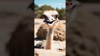 Do OSTRICHES bury their heads when threatened?