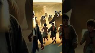 Elisha curses the boys #elisha #elijah #biblestories #aiart #jesus #oldtestament #spiritualuniverse