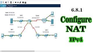 6.8.1 Packet Tracer – Configure NAT for IPv4