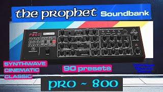 Best Pro 800 PATCHES - for Synthwave, Cinematic, and 80s Retro [Individual Sounds Demonstration]