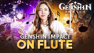 Professional Flutist reacts to Genshin Impact music on Flute 🪈