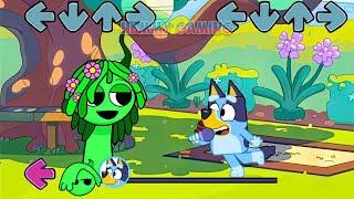 FNF Sprunki All Phases vs Bluey Full Episodes Sings Bluey Can Can | Incredibox Sprunki FNF Mods