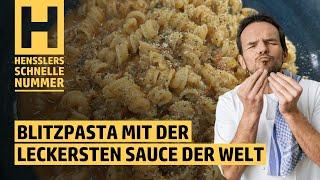 Schnelles Blitzpasta mit der leckersten Sauce der Welt Rezept von Steffen Henssler