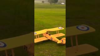 Tiger Moth 1270mm biplane up and land  #rc #shorts