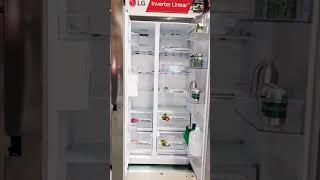 Refrigerator Side by Side LG Inverter Linear 687L || GC-B247SLUW #shorts #shortvideo #LG #10