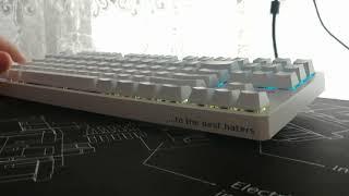 Hator Rockfall Evo TKL White sound test in stock