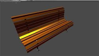 Как сделать скамейку в Blender?