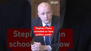 Stephen Flynn schooled about how politics works as his bully boy question is shut down