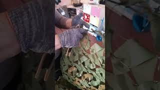 Оплетаем маскировочные  сети для фронта Усолье-Сибирское ЗРА #победа #россия #волонтеры #снамибог