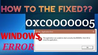 How To Fix Application Error 0xc0000005 And Access Violation Error FIXED  windows error 2020