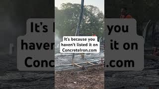 Sell it on ConcreteIron.com! #concrete #concreteconstruction #shorts