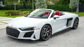 2022 Audi R8 V10 Performance Spyder RWD Walk-around Video