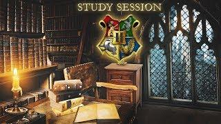 Hogwarts  Study Session [ASMR] Rainy Window  Harry Potter Inspired Ambience