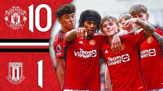 UNITED SCORE 10 GOALS  | Man Utd U21 10-1 Stoke City U21 | Highlights