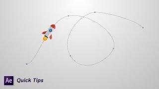 สอน After Effects [Quick Tip] - ทำให้วัตถุเคลื่อนที่ตามเส้นทาง และหมุนตามทาง