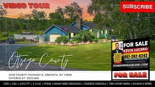 Ultimate Oneonta NY Retreat: 3 Bed, 2 Bath Ranch on 5+ Acres with Pond & Barn | Kevin Lucero