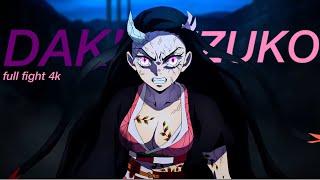 Nezuko Vs Daki full fight | 4K HDR | Demon Slayer Season 3 Episode 7