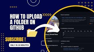 How to Upload a Full folder and complete Project on GitHub | GitHub Tutorial #upload #viralvideos