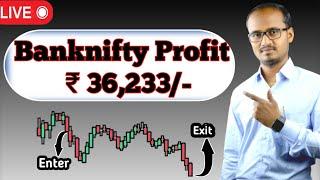 Banknifty Live Trading / Profit 36.2K+ / 02-06-2023