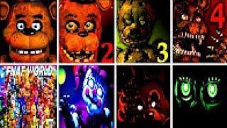 50+ JUMPSCARES Five Nights at Freddy's 6 FNAF 1 2 3 4 SL World Simulator