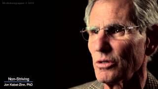 Jon Kabat-Zinn Mindfulness 9 attitudes - non striving.