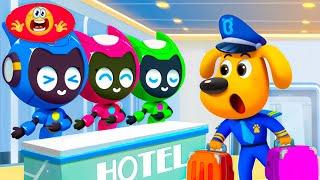 Robot Hotel | Police Chase | Funny Cartoons for Kids | Sheriff Labrador New Episode #sherifflabrador