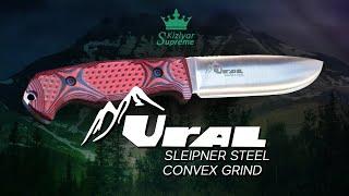 Мощный нож URAL от Kizlyar Supreme. Сталь Sleipner. Convex Grind