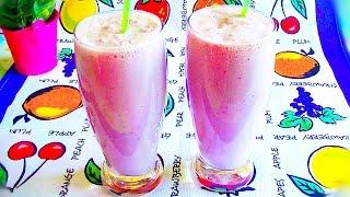 Молочный коктейль с вареньем и мороженым / Milkshake with jam and ice cream