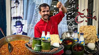 Eating DIZY at a 100-year-old Iranian traditional restaurant | ABGOOSHT! | Tehran Best FOOD Bazaar!