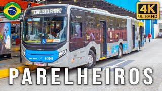 Sao Paulo, Brazil - Buses at Parelheiros Bus Station