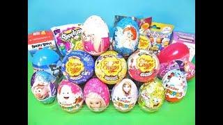 30 Киндер Сюрпризов, Unboxing Kinder Surprise Смешарики, Тролли, Барби, Frozen, Свинка Пеппа, Дисней