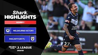 Melbourne Victory v Macarthur Bulls - Shark Highlights | Isuzu UTE A-League 2024-25 | Round 03