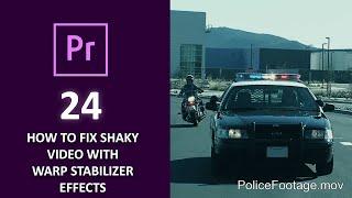 How to Fix Shaky Video in Premiere Pro with Warp Stabilizer Effect TUTORIAL 24