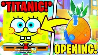 DROPNĄŁEM NOWEGO SPONGEBOB TITANICA W PET SIMULATOR 99! | Roblox