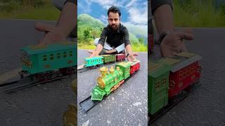 Big Rc Electric Steam Train unboxing and testing outdoor #rctrain