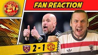 RANT MELTDOWN  Sack Ten Hag NOW! West Ham 2-1 Man Utd GOALS United Fan Reaction