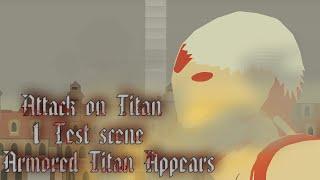 AoT | Armored Titan Appears | animation (volume fix) #sticknodes #AoTanaimation