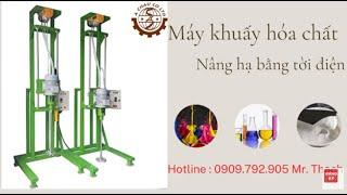 Máy khuấy sơn nâng điện call 090 9792 905 Mr Thạch