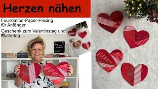 Untersetzer (Mug-Rug) als Geschenk zum Valentinstag, Muttertag, Vatertag...