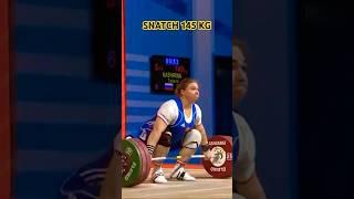 $$ KASHIRINA Tatiana ( Snatch 145 kg ) 2018 world Weitghtlifting Championships ️‍️