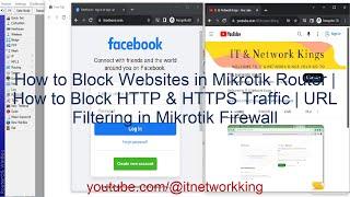 How to Block Websites in Mikrotik | How to Block HTTP & HTTPS Traffic | URL Filtering in Firewall