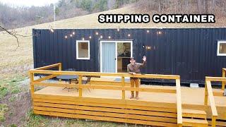 40' Shipping Container Tiny Home Tour at a working FARM